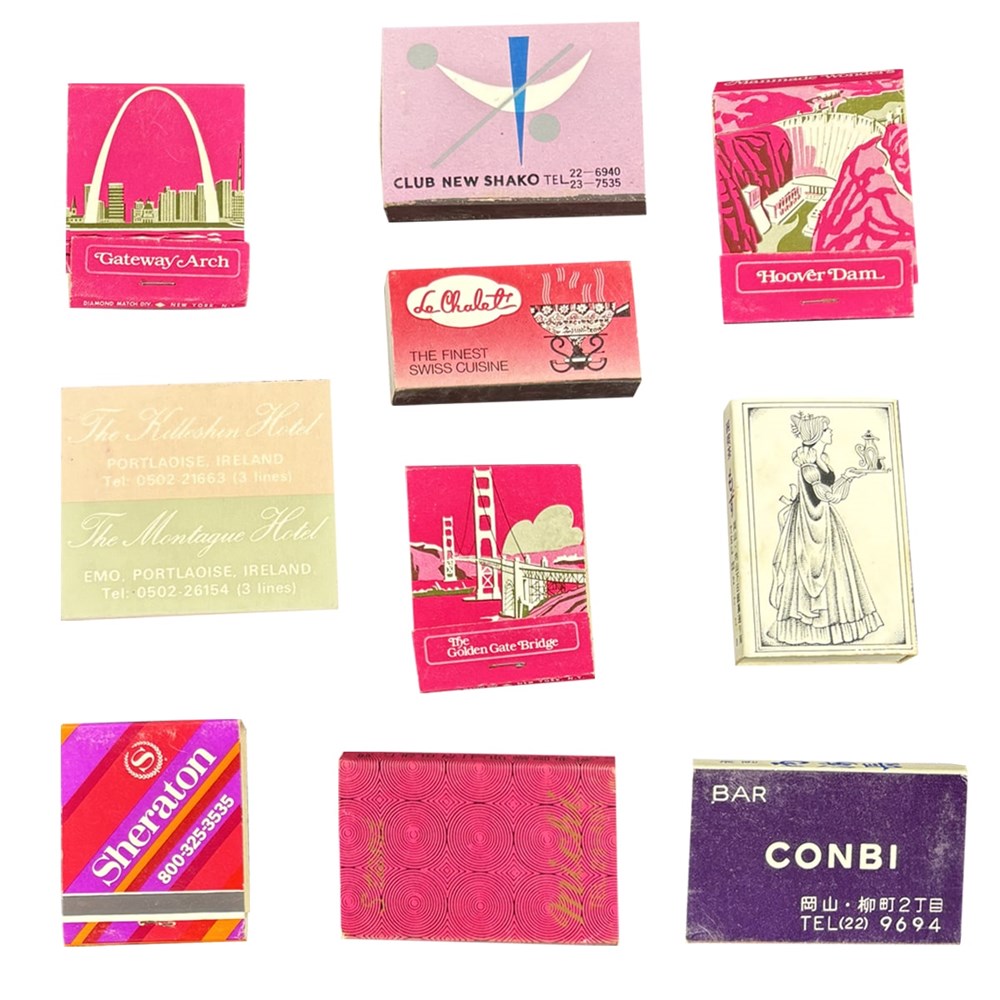 Keepsake Candle Vintage Matchbooks - Pink/Purple (10 pcs)