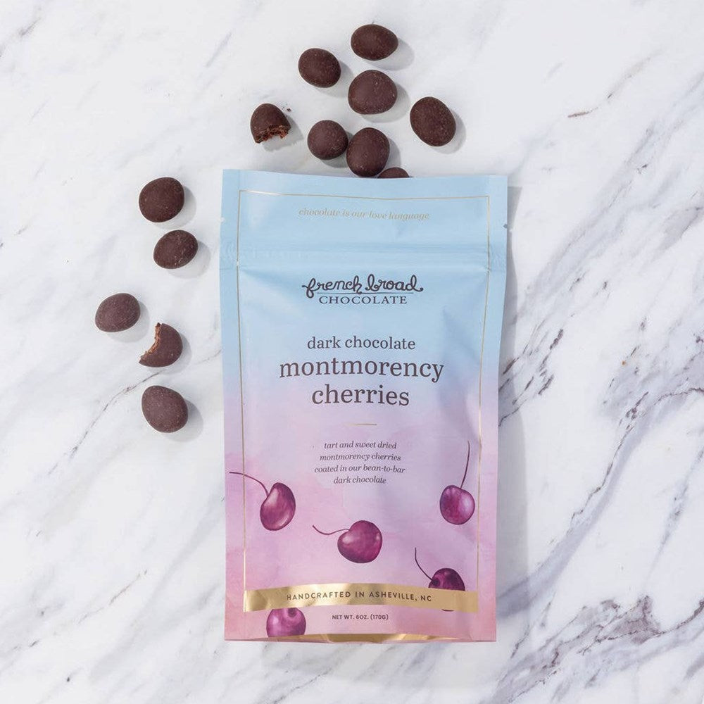 French Broad Chocolate Dark Chocolate Montmorency Cherries (6 oz)