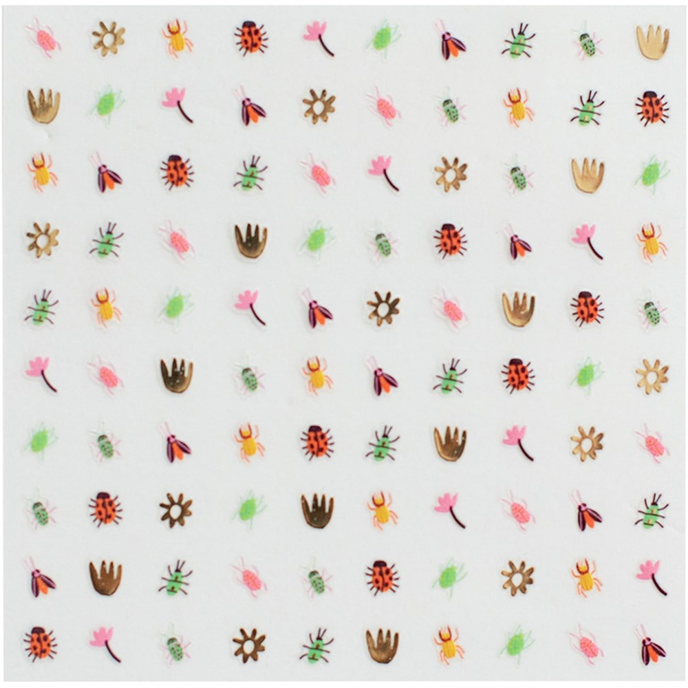 Jollity & Co. + Daydream Society Backyard Bugs Nail Stickers (100 stickers)