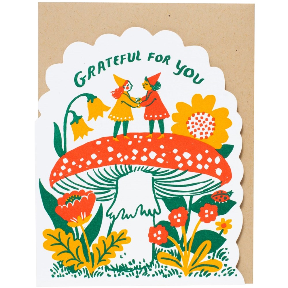 Egg Press Manufacturing Gnomes Grateful For You Greeting Card (1 pc)