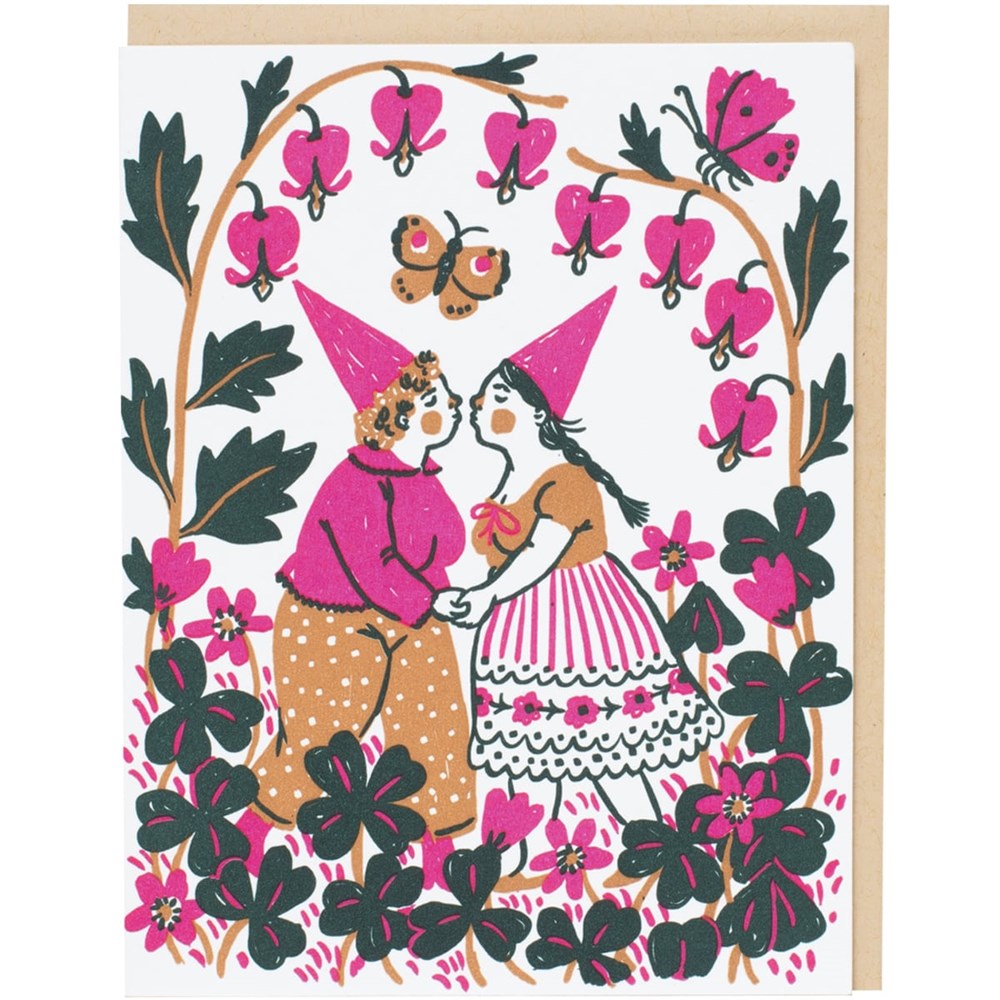 Egg Press Manufacturing Kissing Butterflies Greeting Card (1 pc)