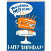 Yolked Birthday Cake Greeting Card