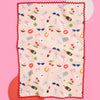 xo, Fetti Cute Girl Tea Towel (1 pc) shown flat