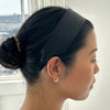 Le Bon Shoppe Olivia Headband - Ebony (1 pc) - product shown on model.