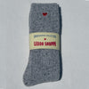Le Bon Shoppe Embroidered Snow Socks - Cookies and Cream (1 pair) - product shown on white background. 