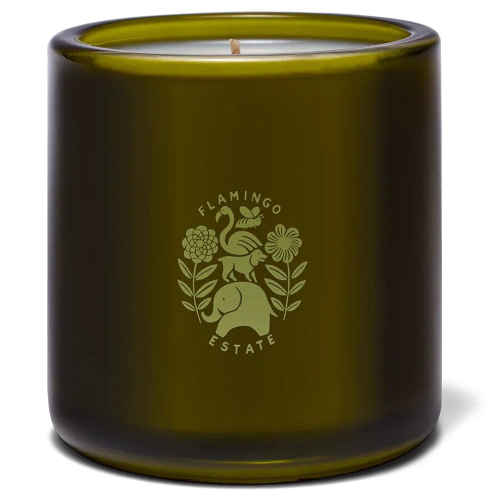 Flamingo Estate Organics Leather Appointment (226 g) - product shown from back.