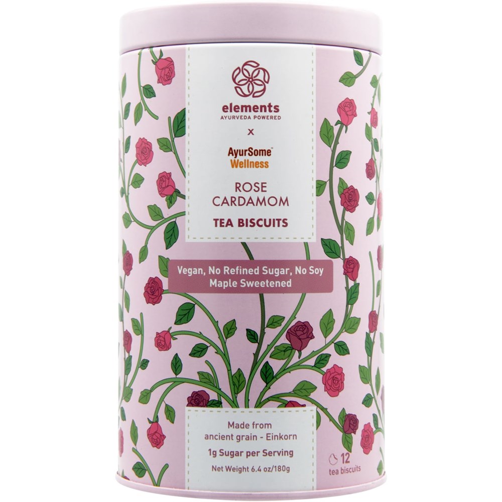 Elements Rose Cardamom Tea Biscuit Cookies (6.4 oz)