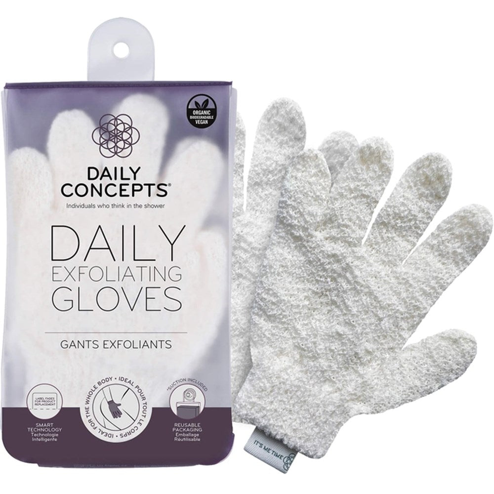 Daily Concepts Daily Exfoliating Gloves (1 pair) with packaging