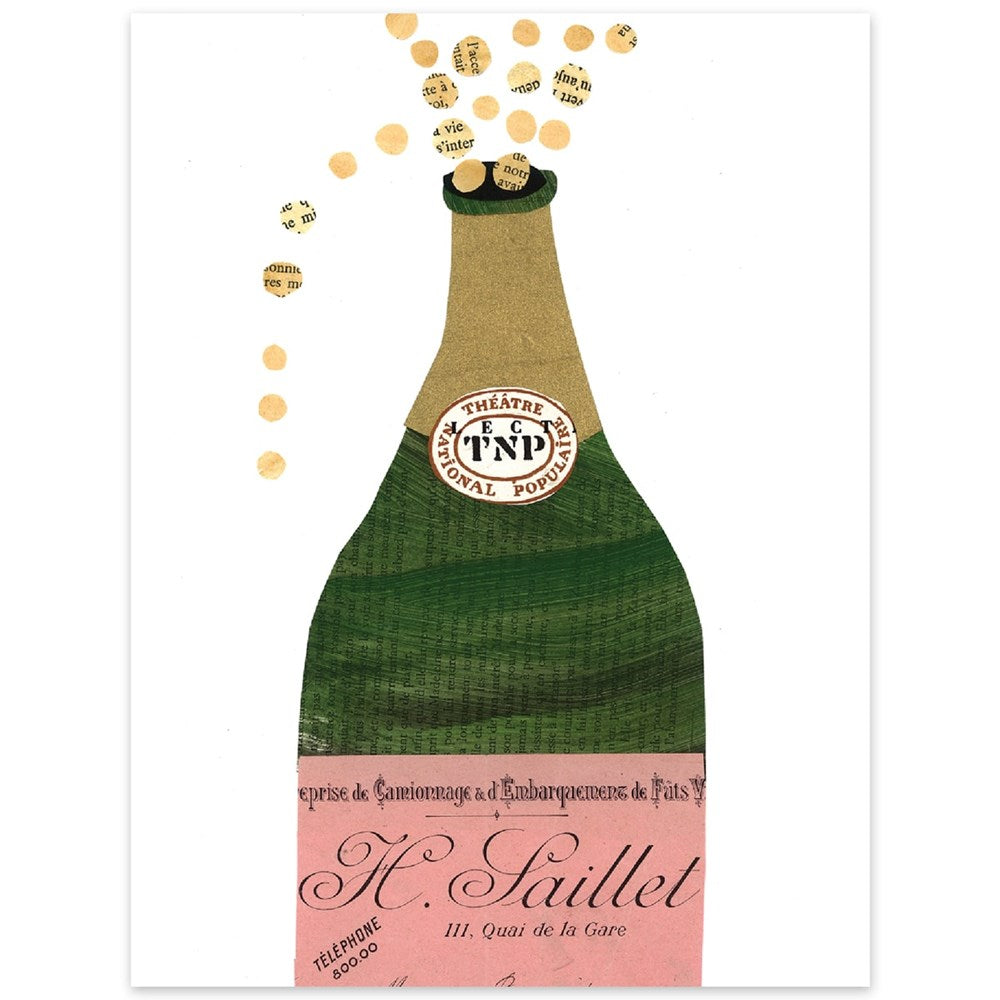 Paste Bubbly Champagne Card (1 pc)