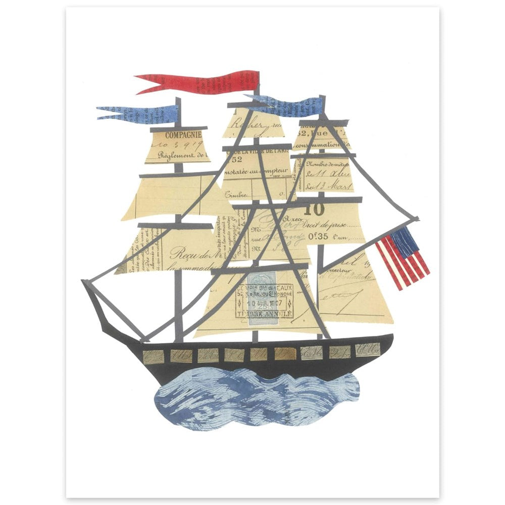 Paste Tall Ship Card (1 pc)