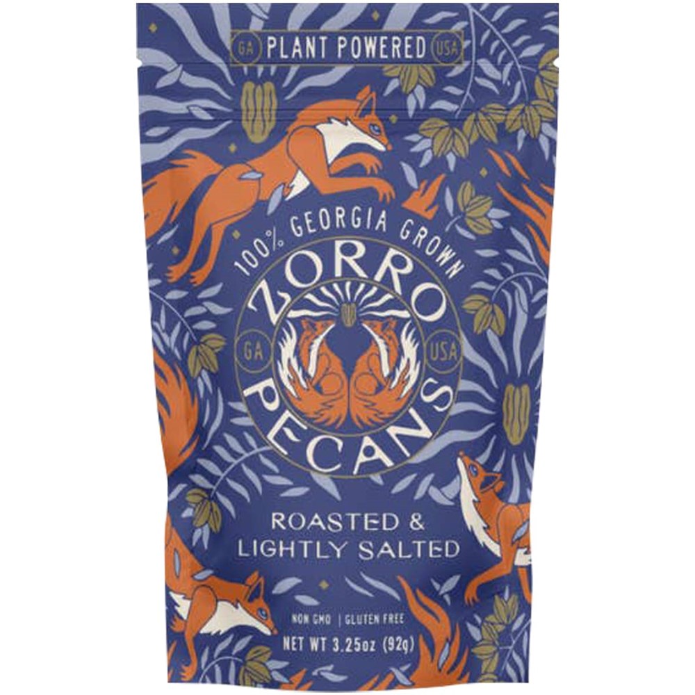 Zorro Pecans Roasted & Lightly Salted Pecans (3.25 oz)