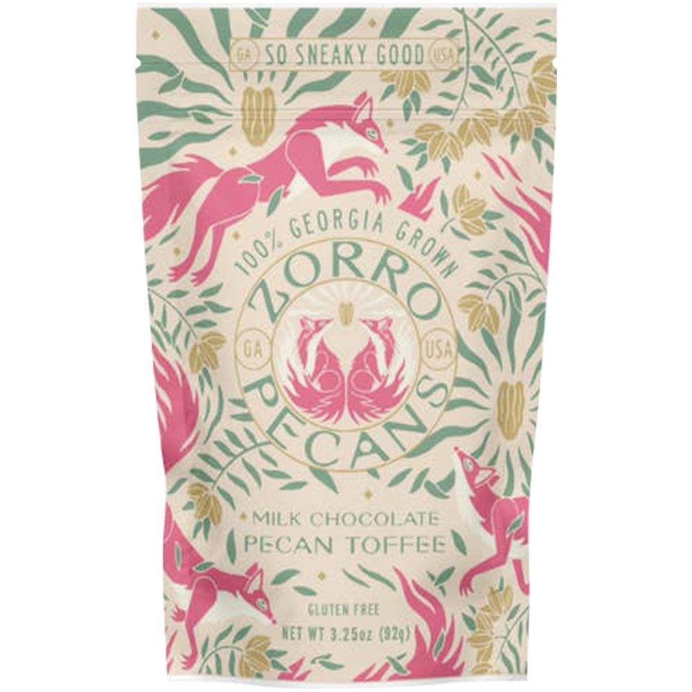 Zorro Pecans Milk Chocolate Pecan Toffee (3.25 oz)