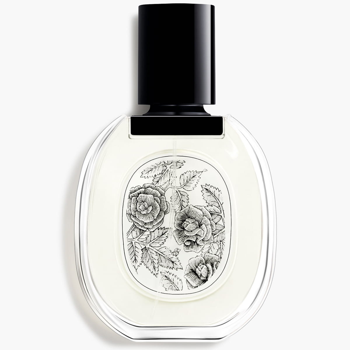 Diptyque Eau Rose Eau de Toilette (50 ml) - product shown from back. 