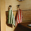 Dr. Max’s Organic Cotton Wash Cloths Set (5 pcs) - product shown hung up. 
