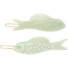 Jade Fish Barrette Set