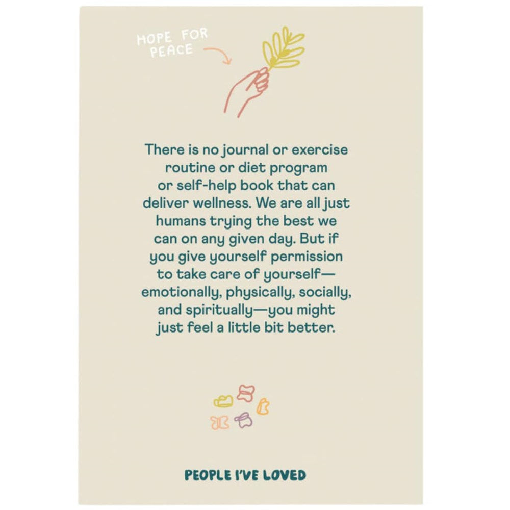 People I’ve Loved A Wellness Journal (1 pc) - product's back shown. 