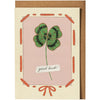 Good Luck Clover Greeting Card