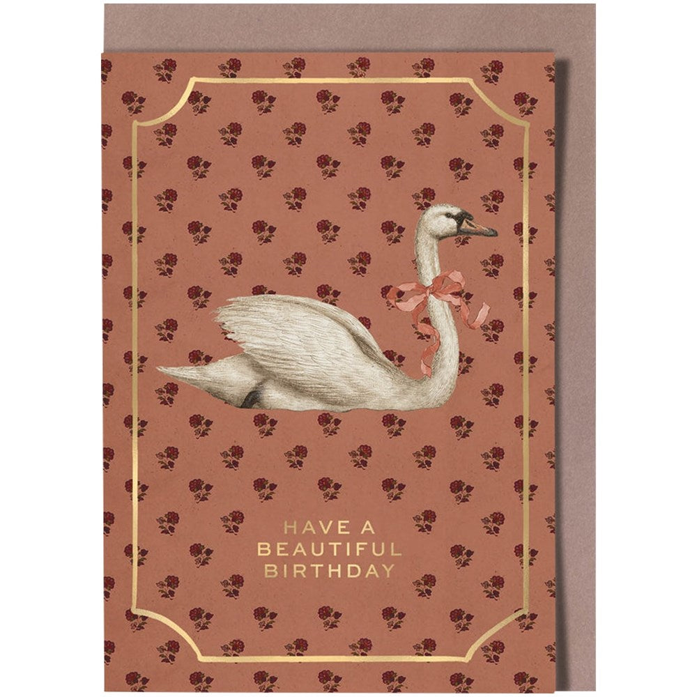 Roomytown Inc Birthday Swan Greeting Card (1 pc)