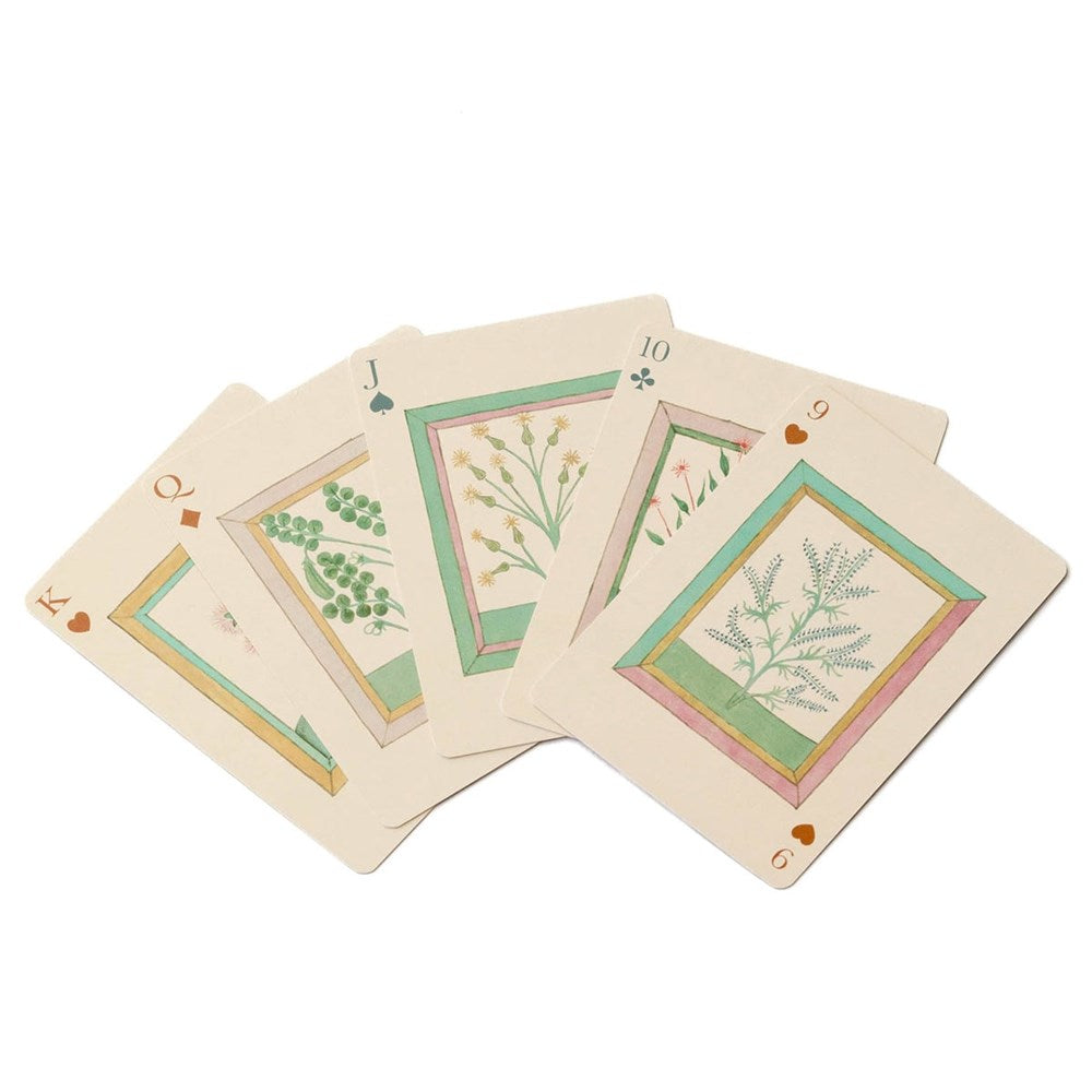  Roomytown Inc Book of Herbs Playing Cards (1 set) - product shown laid out on white background. 