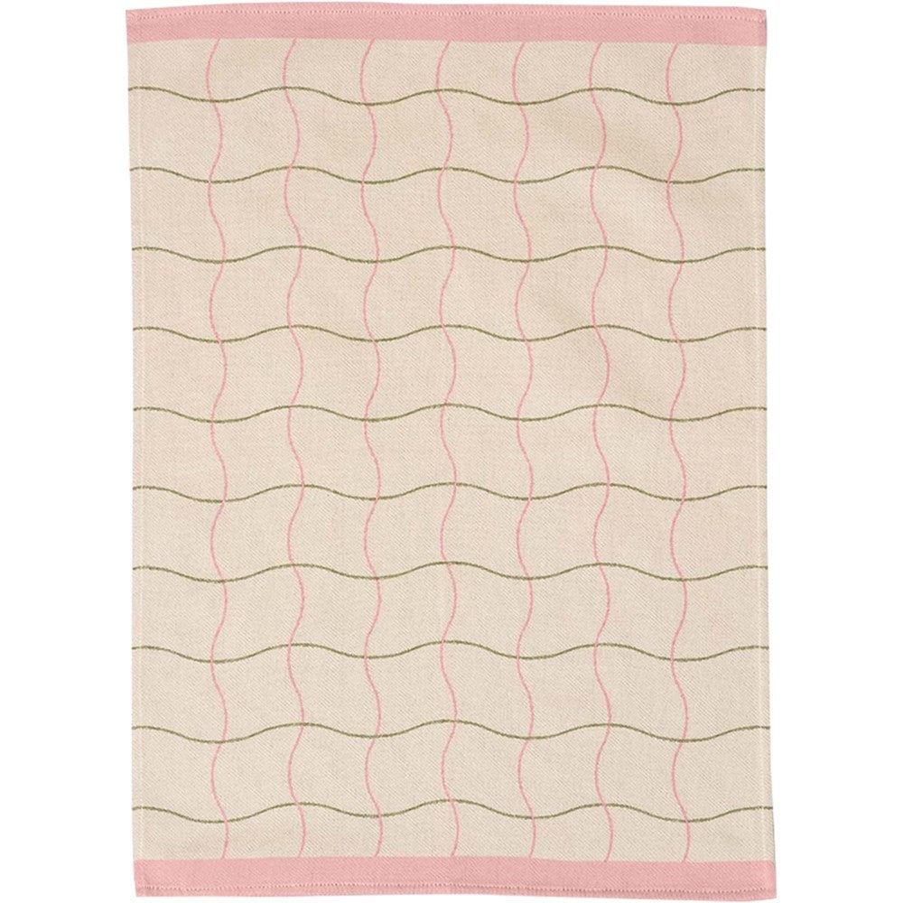 Wrap Wave Grid Cotton Tea Towel (1 pc)
