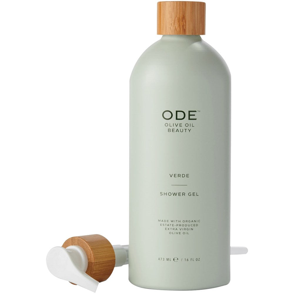 ODE Olive Oil Shower Gel & Reusable Pump - Verde (2 pcs)