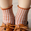 Picnic Mid Crew Socks - Rust