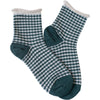 Picnic Mid Crew Socks - Oatmeal/Green