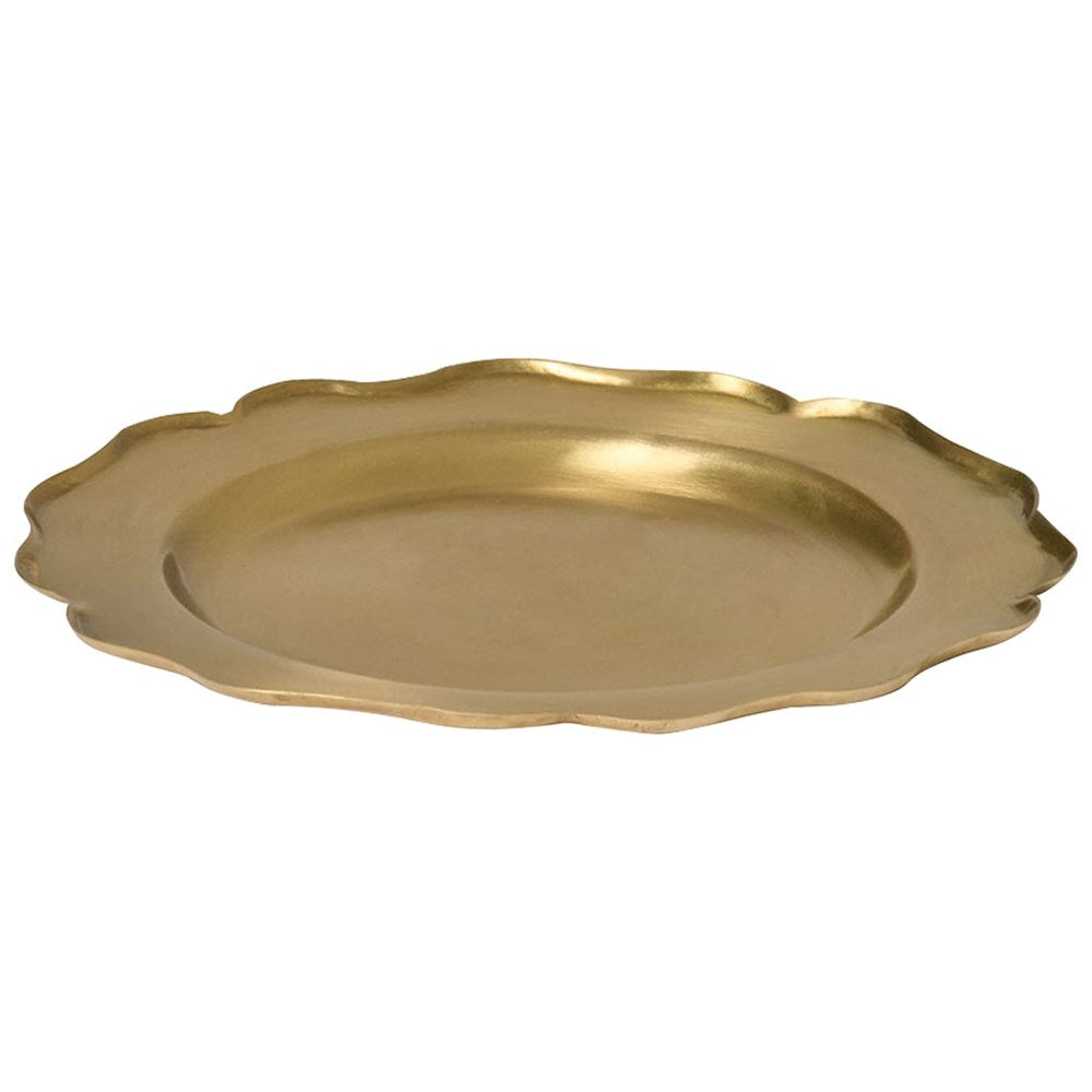Fog Linen Work Brass Decorative Plate - Medium (1 pc)