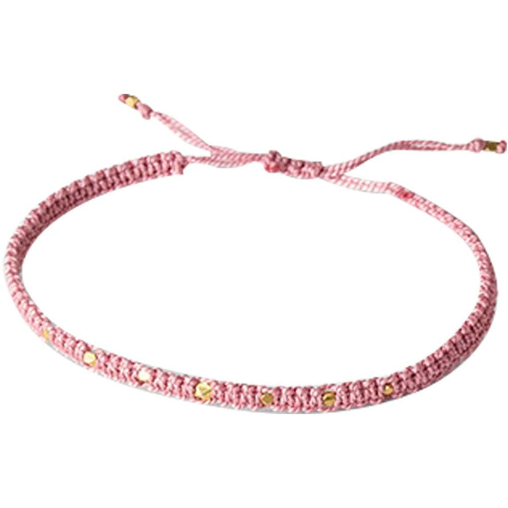 Fog Linen Work Saliima Adjustable Bracelet - Pink (1 pc)