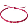 Fog Linen Work Saliima Adjustable Bracelet - Red (1 pc)
