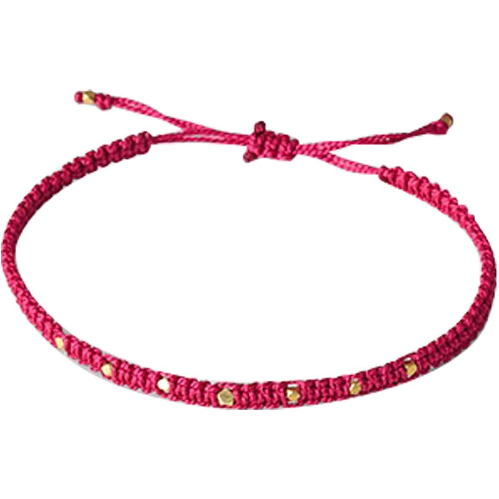 Fog Linen Work Saliima Adjustable Bracelet - Red (1 pc)