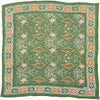 Kasih Co-op Hand Dyed Batik Bandana - Green/Gold (1 pc) shown flat