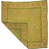 Kasih Co-op Hand Dyed Batik Bandana - Lime Blossom (1 pc) shown with one corner folded