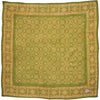 Kasih Co-op Hand Dyed Batik Bandana - Lime Blossom (1 pc) shown flat