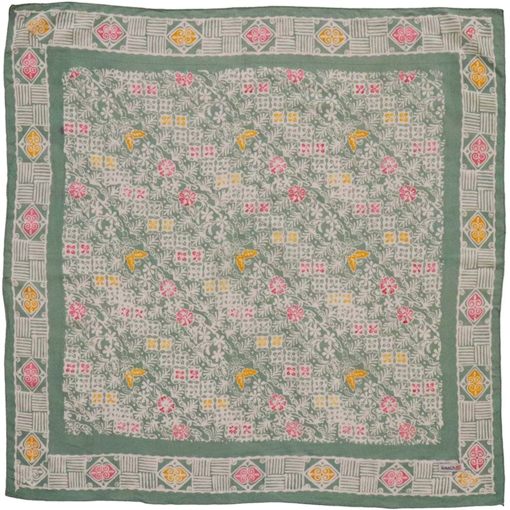 Kasih Co-op Hand Dyed Batik Bandana - Pastel Haven (1 pc) shown flat