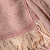 Kontex Haolu Cotton Wool Stole - Red Plum (1 pc) - product shown up close. 