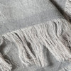 Kontex Haolu Cotton Wool Stole - Pewter (1 pc) - product shown close up. 