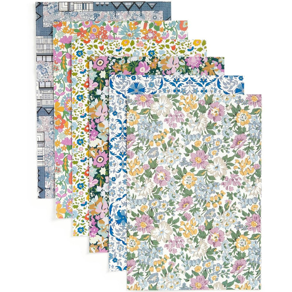 Chronicle Books Liberty Gift Wrap Book showing available patterns