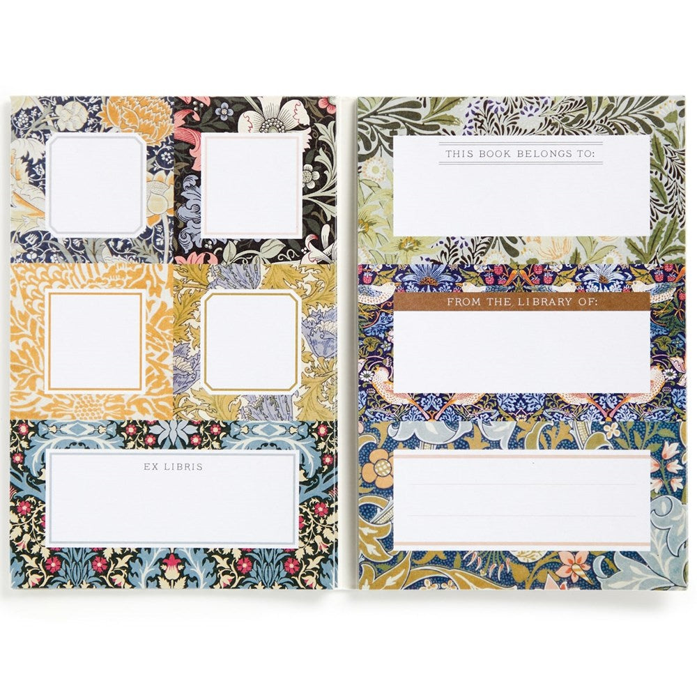 Sample of designs showing Chronicle Books William Morris Book of Labels