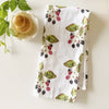 Emily Lex Studio Blackberry Tea Towel (1 pc) - product shown folded on table. 
