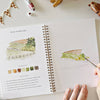 Emily Lex Studio Farm Watercolor Workbook (1 pc) - page of product shown being painted.