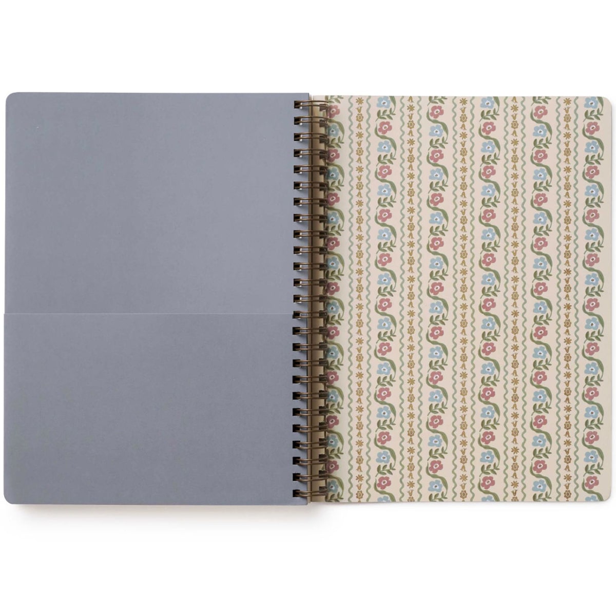 Rifle Paper Co. 2026 Dahlia Spiral Planner (1 pc) back inside page showing pocket