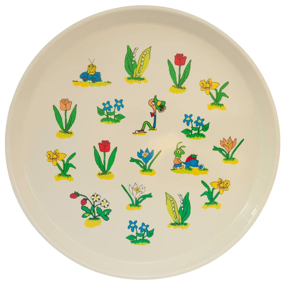 Three Potato Four 3P4 X Richard Scarry Large Round Tray - Floral (1 pc)