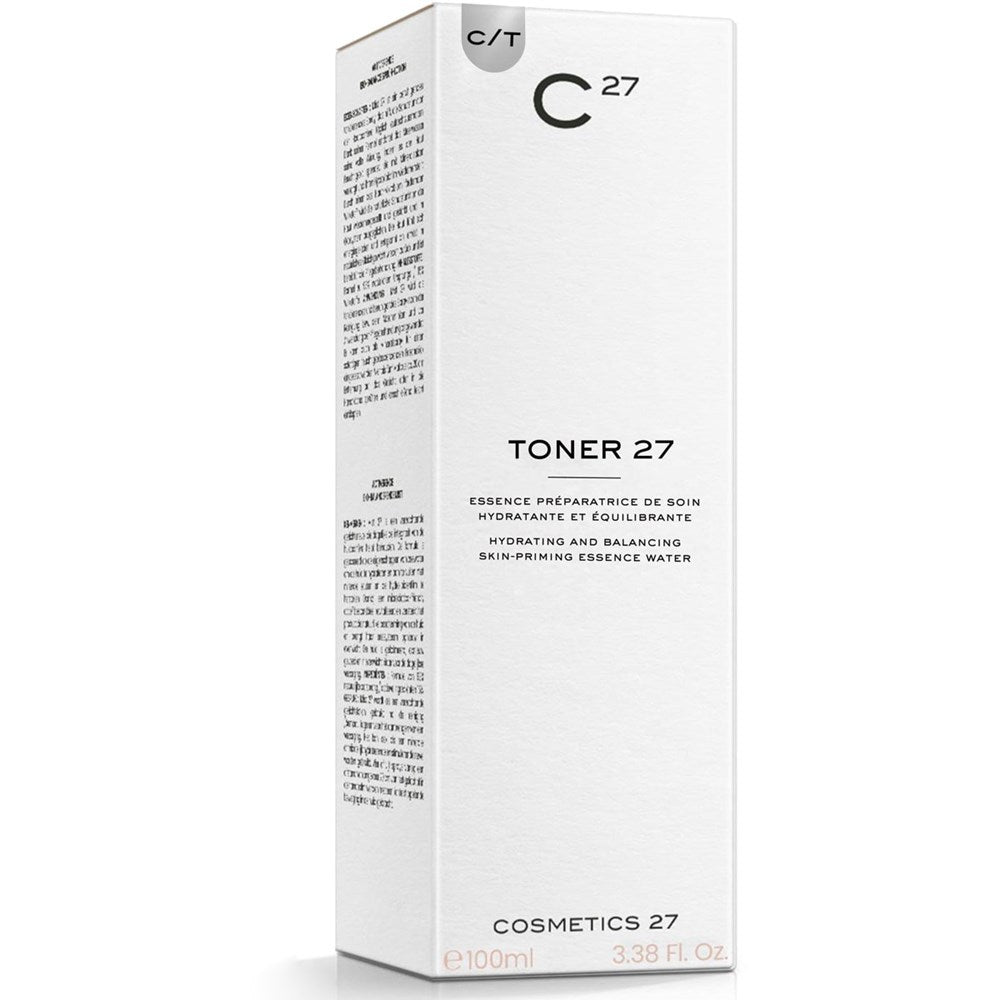 Cosmetics 27 Toner 27 Hydrating and Balancing Skin-Priming Essence Water (100 ml) box only