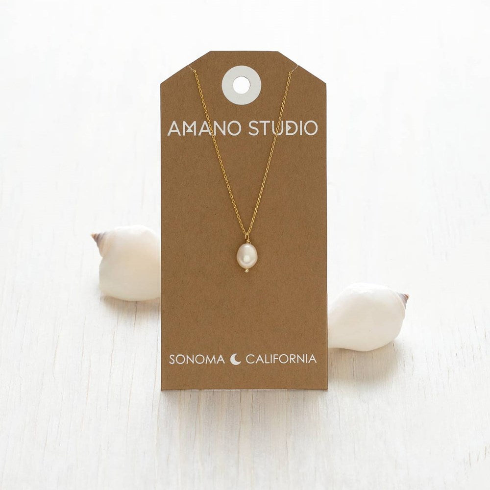 Amano Studio Fresh Water Pearl Necklace (1 pc) - product shown in packaging. 