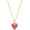 Amano Studio Small Heart Enamel Locket Necklace - Canyon (1 pc)