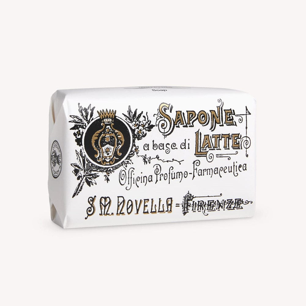 Santa Maria Novella Verbena Milk Soap (100 g) - product shown in packaging. 