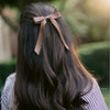 Micro Florence Satin Bow - Hazelnut