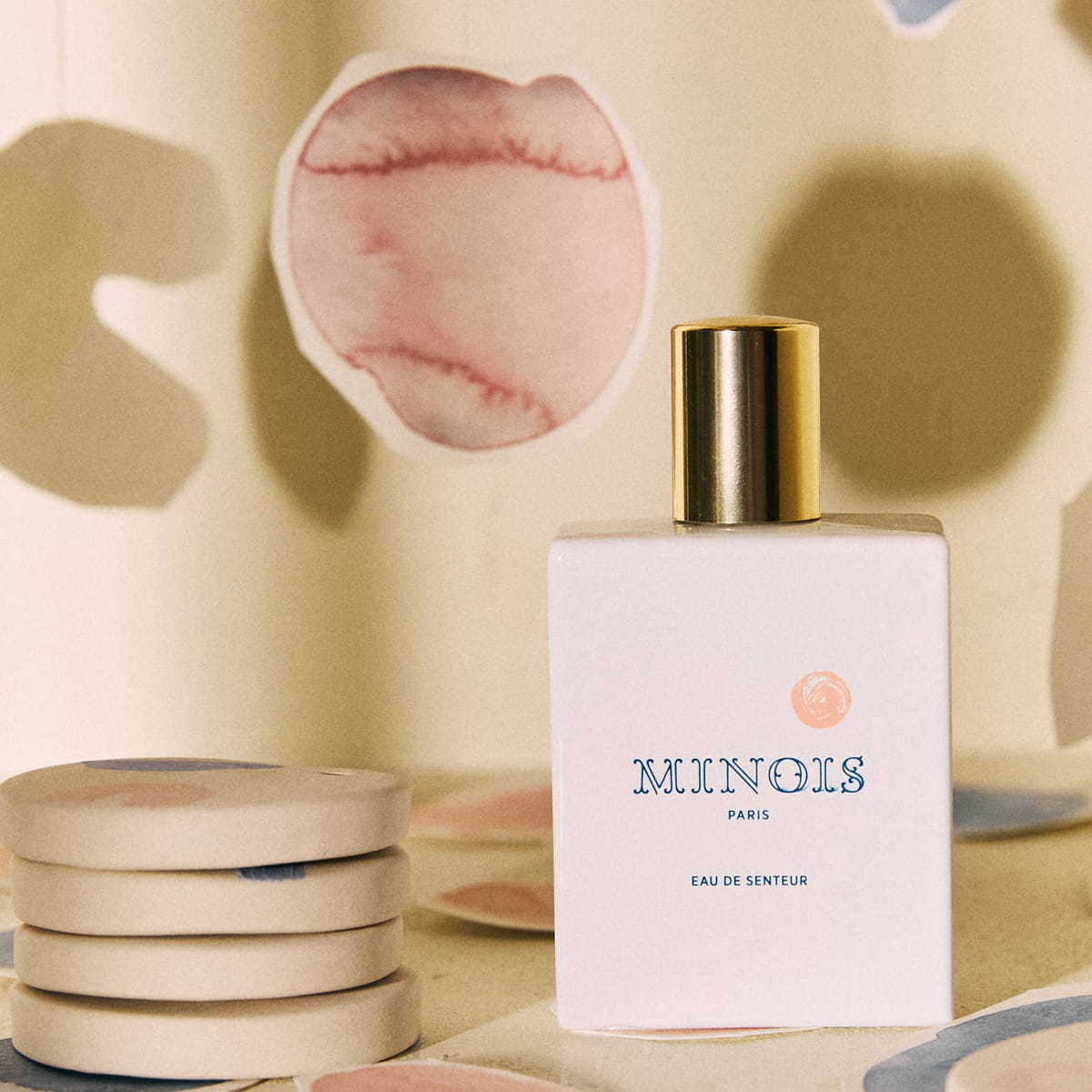 Minois Paris Eau de Senteur (Scented Water) (50 ml) - product shown counter. 