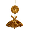Foot Range Mountain Embossed Gold Moon and Moth (1 pc)